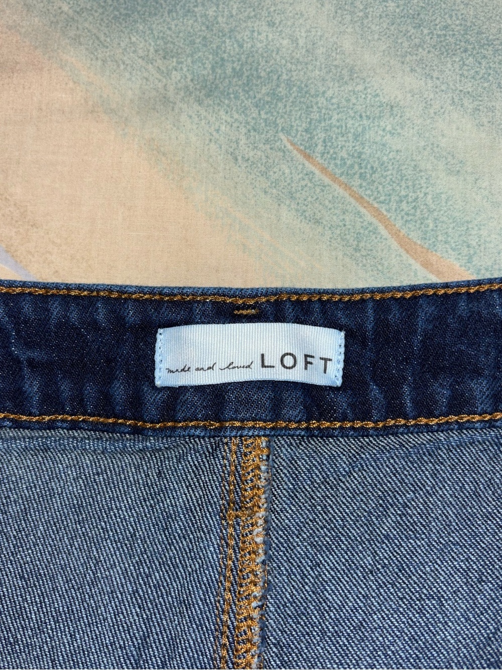 LOFT Palmer the Wide Leg blue Jeans size 10 / 30 - Picture 2 of 8
